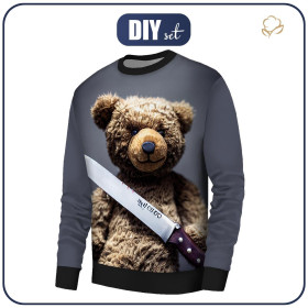 BASIC HERREN SWEATSHIRT (OREGON) - KILLER TEDDY - Nähset L