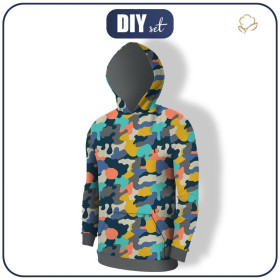 HERREN HOODIE (COLORADO) - CAMOUFLAGE BUNT Ms. 2 - Nähset