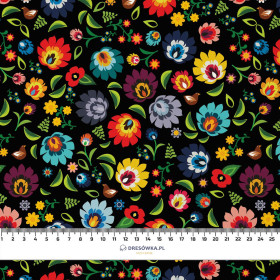 MINI LOWICZ FOLKLORE / schwarz - Krepp