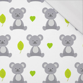 KOALA UND BLÄTTER (TIERGARTEN) - bio single jerset mit Elastan  Sommersweat