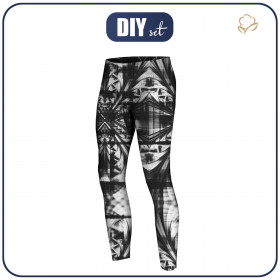 HERREN THERMO LEGGINGS (JACK) - BATIK SCHWARZ - Nähset