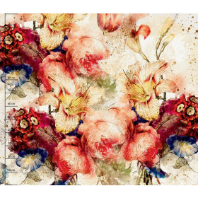 WATERCOLOR FLOWERS MS. 5 - Kleid-Panel
