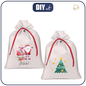 Geschenkbeutel - WEIHNACHTSMANN UND WEIHNACHTSELF (WEIHNACHTSFREUNDE) - Nähset 