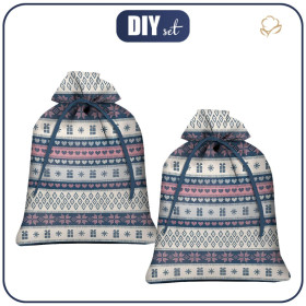 Geschenkbeutel - NORWEGISCHES MIX m. 2 (NORWEGISCHE MUSTER) - Nähset 