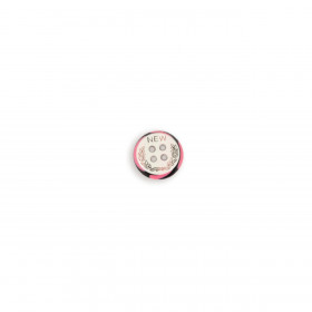 Kunststoffknopf 13mm NEU mit Blättern - weiß/schwarz/rosa