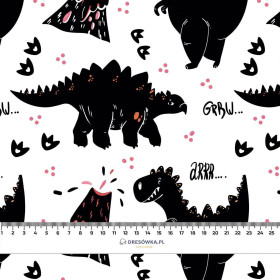 SCHWARZER DINOSAURIER / ARR- Polster- Velours
