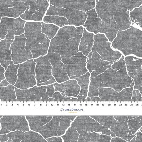 VERBRANNTE ERDE (weiß) / ACID WASH (grau) - schnelltrocknende Webware