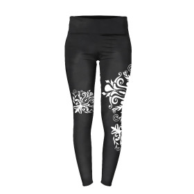 DAMEN THERMO LEGGINGS (GRETA) - DAMASCO KONTUR / schwarz - Nähset