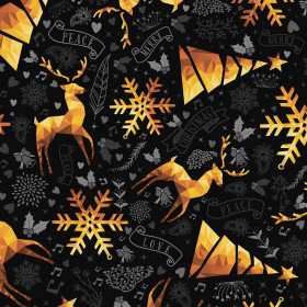 GOLDENE HIRSCHE / schwarz
