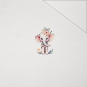BABY ELEPHANT - Paneel (60cm x 50cm) Hydrophober angerauter Wintersweat