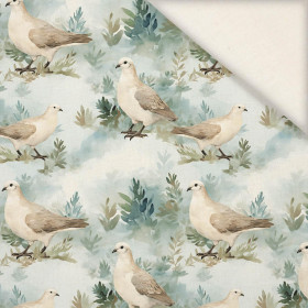 PASTEL BIRDS M. 2 - Leinen 100%