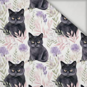 PASTEL BLACK CAT - Lycra 300g