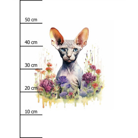 WATERCOLOR SPHINX - Paneel (60cm x 50cm) Wasserabweisende Webware