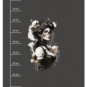 STEAMPUNK WOMEN - Paneel (75cm x 80cm) Wintersweat angeraut mit Elastan ITY