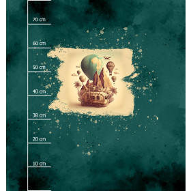 TRAVEL TIME M. 8 - Paneel (75cm x 80cm) Wasserabweisende Webware