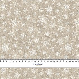 SCHNEEFLOCKEN MST. 2 / ACID WASH BEIGE - Wintersweat angeraut mit Elastan ITY