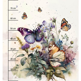 BEAUTIFUL BUTTERFLY MS. 2 - Panel (75cm x 80cm) SINGLE JERSEY PANEL