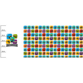 DINO KACHELN MST. 2 / minze - panoramisches Paneel (60 x 155cm)