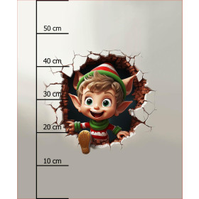 HAPPY ELF - Paneel (60cm x 50cm) Wasserabweisende Webware