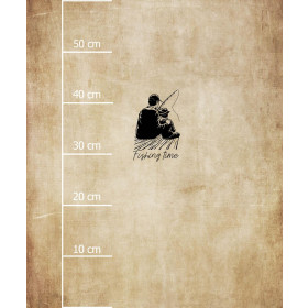 FISHING TIME MS. 2 - Paneel (60cm x 50cm) Wasserabweisende Webware