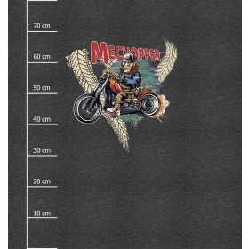 MECHOPPER / schwarz - Paneel (75cm x 80cm) Softshell 