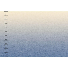 OMBRE / ACID WASH - blau (vanille) - panoramisches Paneel (110cm x 165cm)