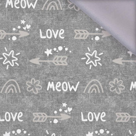 PFEILE / love (KATZENWELT) / ACID WASH GRAU  - Softshell 