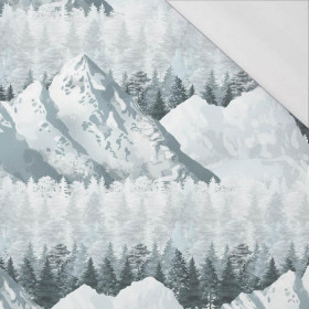 50CM SCHNEEBEDECKTE GIPFEL (WINTER IM GEBIRGE) / groß - Single Jersey 120g