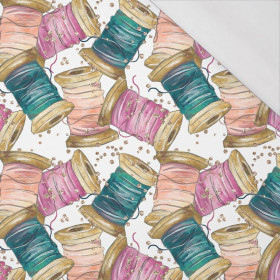 BUNTE SPULEN - bio single jerset mit Elastan Sommersweat