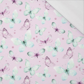 SCHMETTERLINGE M. 1 (AQUARELL-SCHMETTERLINGE) - bio single jerset mit Elastan Sommersweat