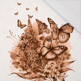 BEAUTIFUL BUTTERFLY MS. 1 / peach fuzz - Panel (75cm x 80cm) SINGLE JERSEY PANEL