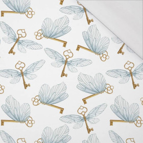 GEFLÜGELTE SCHLÜSSEL (ZAUBERSCHULE) - bio single jerset mit Elastan Sommersweat