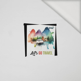 LET'S GO TRAVEL - Paneel (40cm x 40cm) Viskose-Jersey 