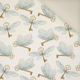 GEFLÜGELTE SCHLÜSSEL (ZAUBERSCHULE)- Polster- Velours