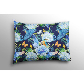 EISVÖGEL UND FLIEDER (EISVÖGEL AUF DER WIESE) / navy