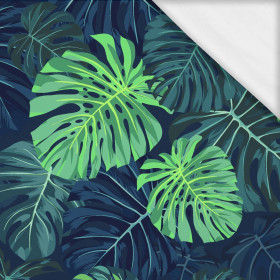 MONSTERA 2.0 / navy- Single Jersey mit Elastan