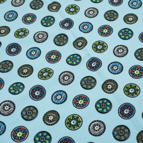 SCHILDE (WIKINGER) / hellblau - Single Jersey TE210