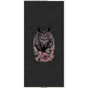 KISSEN 45x45 - FANTASY WOLF - Velours - Nähset