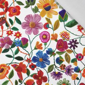 FLOWERS 3D M. 1 - Baumwoll Webware