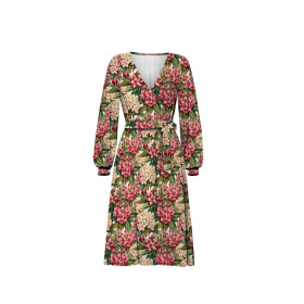 WICKEL MIDI KLEID (BIANCA) -  FLOWERS ms.43 - Nähset