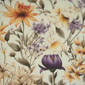 FLOWERS m.5 (46 cm x 50 cm) - dickes geprägtes Kunstleder