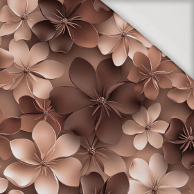 FLOWERS WZ.5/ Mocha Mousse  - Single Jersey