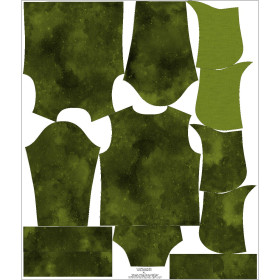 HERREN HOODIE (COLORADO) - GRUNGE MS. 2 (olive)  - Nähset