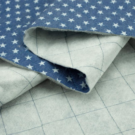 STERNE / blau - gesteppter Jeans