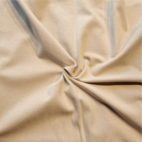 D-207 STROH BEIGE - single jersey mit elastan TE210