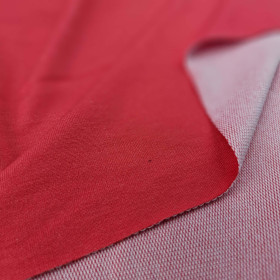 Viskose-Sommersweat - KORALLENROT D-24