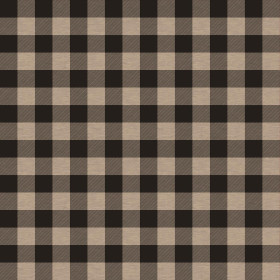 KARO VICHY - MELANGE BEIGE - Baumwoll Webware