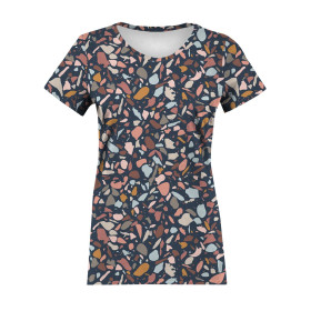 DAMEN T-SHIRT - TERRAZZO M. 5- Single Jersey 