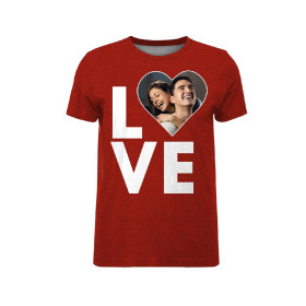 HERREN T-SHIRT - LOVE - MIT IHREM EIGENEN FOTO - Nähset