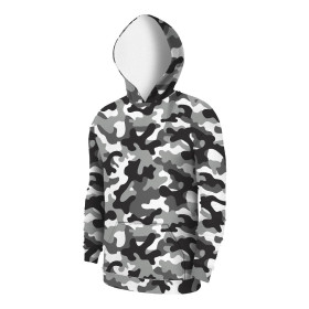 HERREN HOODIE (COLORADO) - CAMOUFLAGE GRAU - Nähset